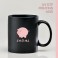 드망즈 UV DTF필름인쇄 무광 올블랙 머그