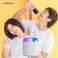 유니콘 듀얼노래방마이크 LED조명스피커