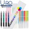 유로멀티3+1 볼펜샤프&국산 플러피형광펜세트
