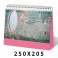 플라워가든 타원거울 탁상달력 250*205mm